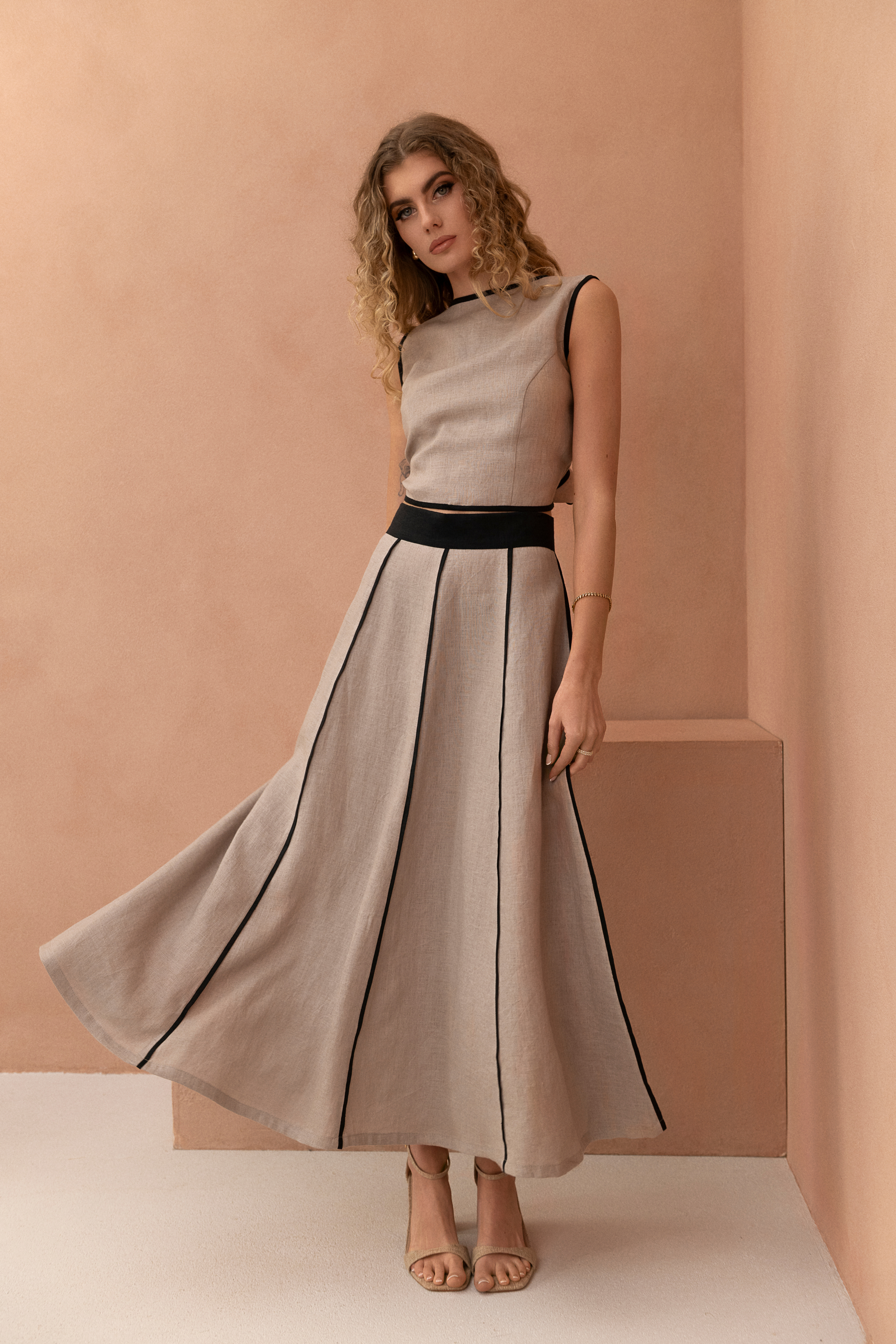 Serena Skirt - Neutral